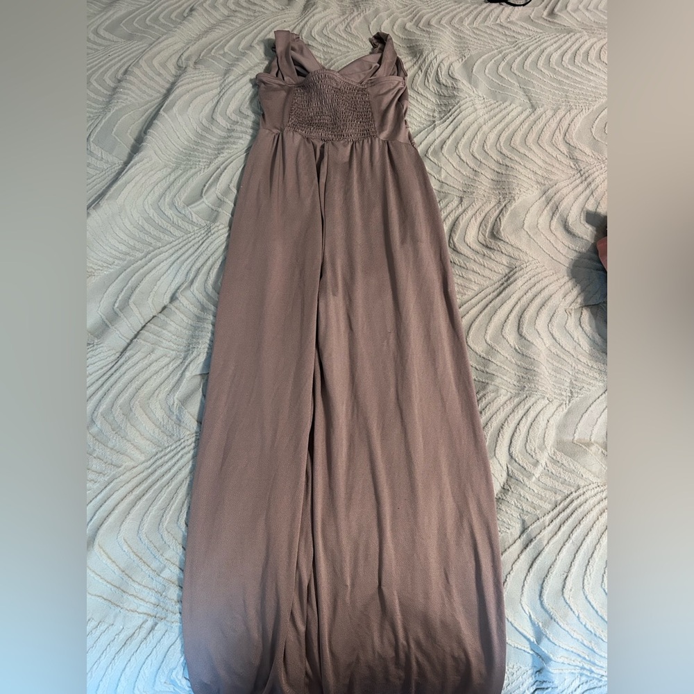 Elegant Taupe Jumpsuit